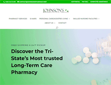 Tablet Screenshot of johnsonspharmacy.net